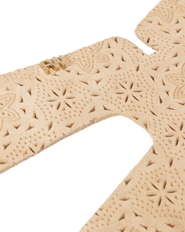 Corte: Arborius Grabado Gamuza Beige