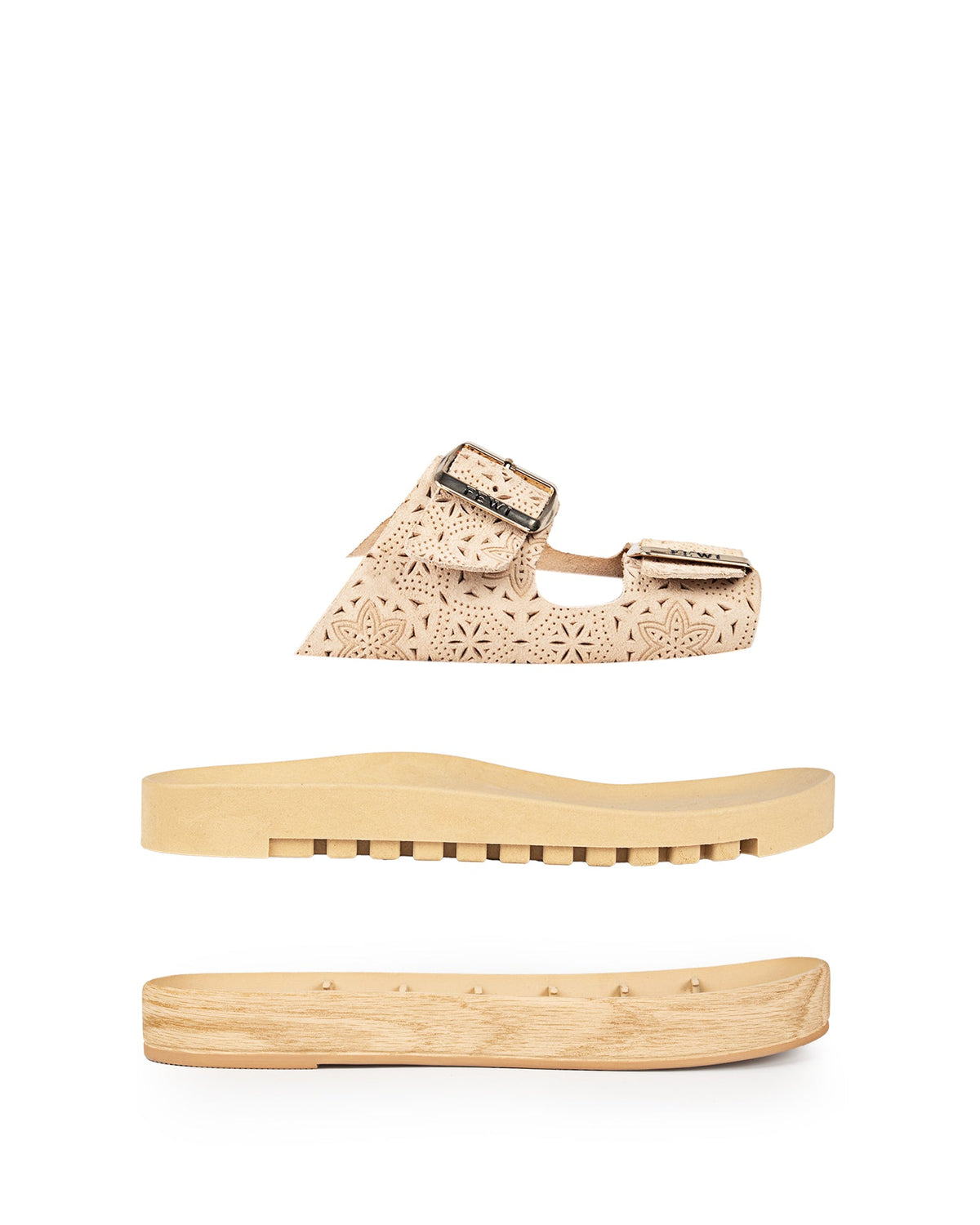 Corte: Mare Gamuza Perforada Beige