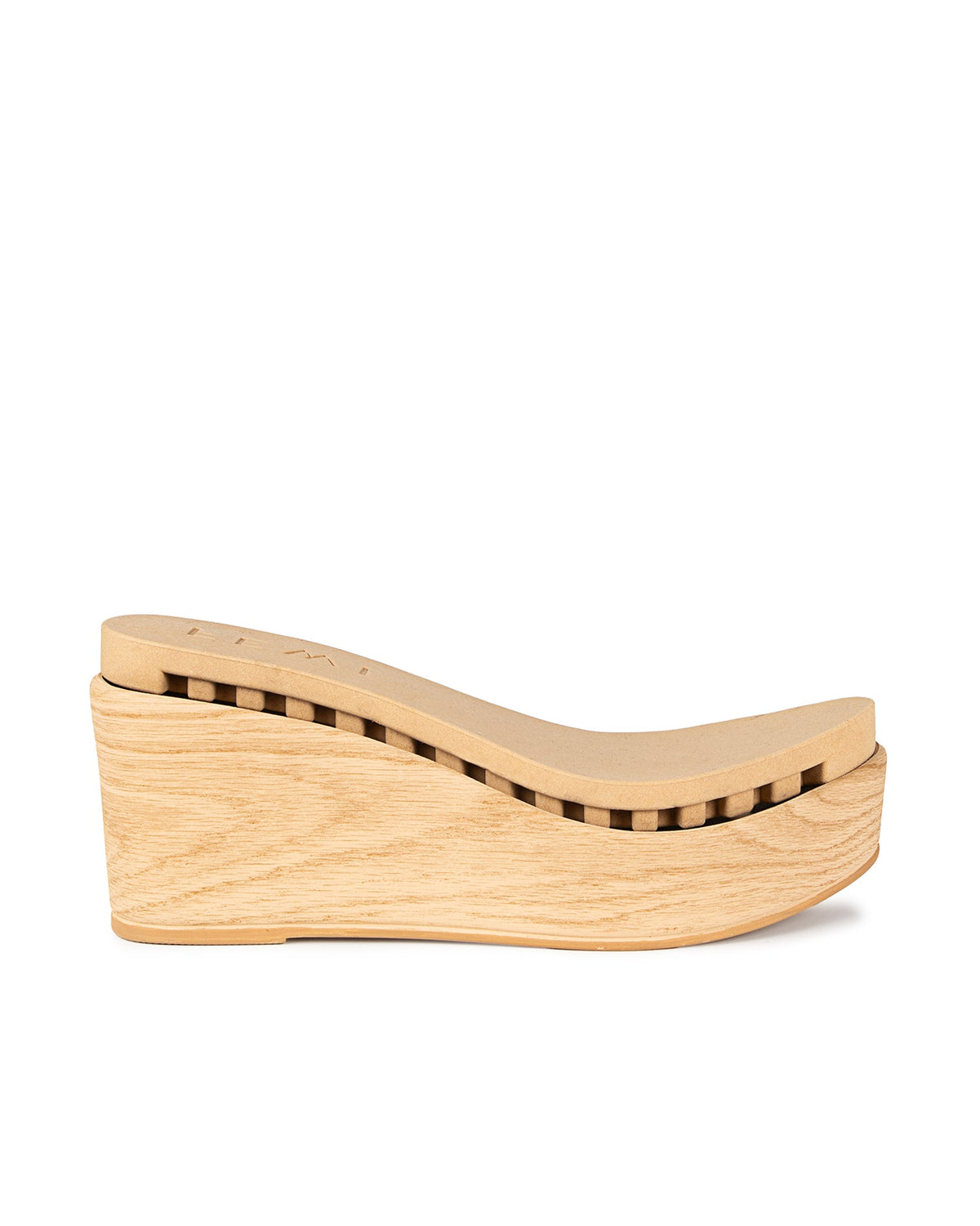 Platform Wedge Aqua Wood with Insole